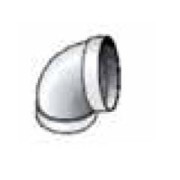 Coude PVC 45° pour CETD -  Ø200 mm - ARISTON 3208076