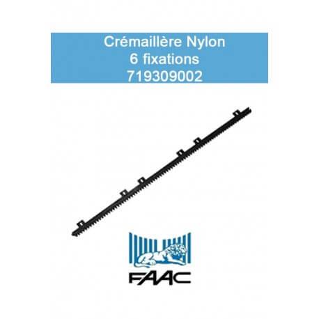 Crémaillère Nylon FAAC 30x20 1m  (6 attaches) - 719309002