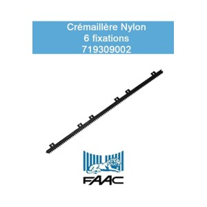 Crémaillère Nylon FAAC 30x20 1m  (6 attaches) - 719309002