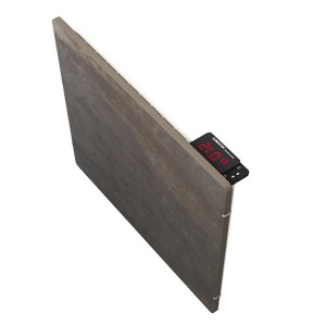 Radiateur à inertie TACTILO Carré Terre Lunaire 800W - Valderoma TL0800A