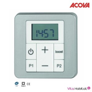 Sèche-serviette soufflant ACOVA - CALA + AIR Chromé 1402W (402W+1000W) LN0-112-050-IFS