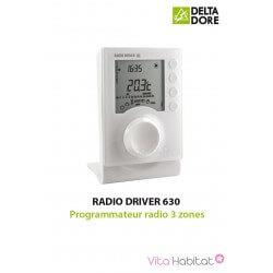 RADIO DRIVER 630 - Programmateur radio 3 zones - DeltaDore 6051119