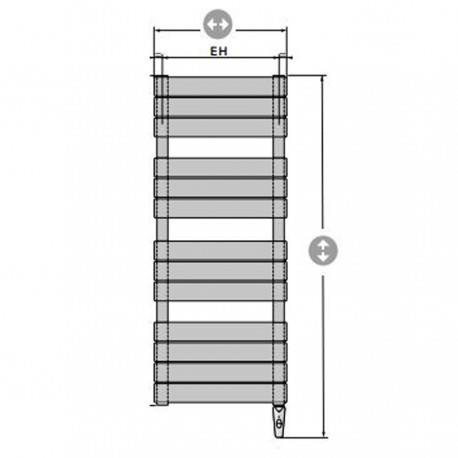 Sèche-serviettes électrique Finimetal - CHORUS BAINS Vertical 300W FLUIDE - CHO0640EG