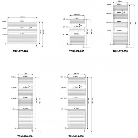 Sèche-serviette ACOVA - KÉVA Spa électrique  1000W TCKI-100-050/GF