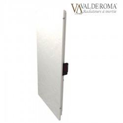 Radiateur à inertie TACTILO Vertical Ardoise Blanche 1000W - Valderoma AB10VEA