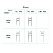 Sèche-serviette ACOVA - NUAGE électrique 750W TGN-180-050/GF