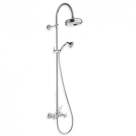 COLONNE DE DOUCHE CHAMBORD RETRO COMPLETE METAL BROSSE - CRISTINA ONDYNA CH17377