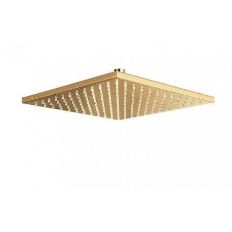 POMME DE DOUCHE CARREE 30X30 LAITON DORE - CRISTINA ONDYNA PD55752