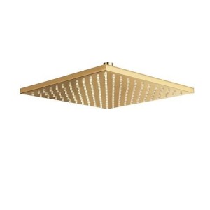 POMME DE DOUCHE CARREE 30X30 LAITON DORE - CRISTINA ONDYNA PD55752