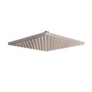 POMME DE DOUCHE CARREE 30X30 LAITON METAL BROSSE - CRISTINA ONDYNA PD55777