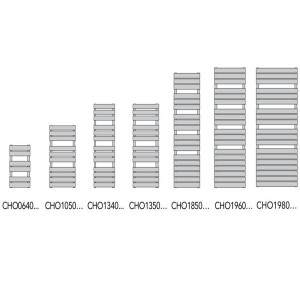 Sèche-serviettes eau chaude Finimetal - CHORUS BAINS Vertical 501W - CHO1340C