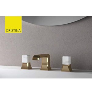 Mélangeur regular 3 trous pour lavabo ITALY chromé + Vidage -  CRISTINA ONDYNA IT20551