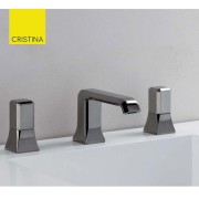Mélangeur regular 3 trous pour lavabo ITALY chromé + Vidage -  CRISTINA ONDYNA IT20551