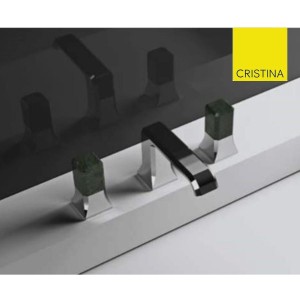 Mélangeur regular 3 trous pour lavabo ITALY chromé + Vidage -  CRISTINA ONDYNA IT20551