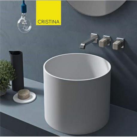 Façade mélangeur régular encastré pour lavabo ITALY  Chromé  + Vidage - CRISTINA ONDYNA IT24251