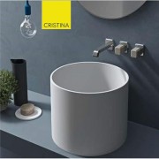 Façade mélangeur régular encastré pour lavabo ITALY  Chromé  + Vidage - CRISTINA ONDYNA IT24251