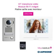 Kit portier Vidéo AIPHONE - Platine saillie - écran 7" - module Wi-Fi intégré -  JOS1VW 130413