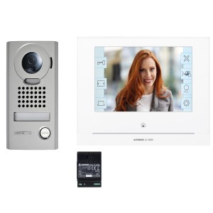 Kit portier Vidéo AIPHONE - Platine saillie - écran 7" - module Wi-Fi intégré -  JOS1VW 130413