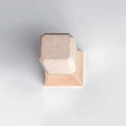 Façade mitigeur thermostatique encastré pour douche ITALY Chromé + Plaque laiton -  CRISTINA ONDYNA IT77351