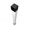 Colonnette en aluminium anodisé naturel H 1m pour SET-I - SET-K - TSP CAME CSS