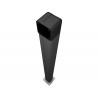 Colonnette en aluminium anodisé noir H 1m pour SET-I - SET-K - TSP-01 CAME CSSN