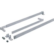 Jeu de bras télescopiques droits avec tube rectangulaire 40x10mm CAME E785A