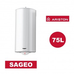 Chauffe-eau électrique vertical mural Sagéo 75 l - Ø 470 mm - ARISTON 3200835