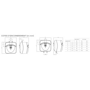 Chauffe-eau électrique sous-évier Andris Lux - 15 l - ARISTON 3100324