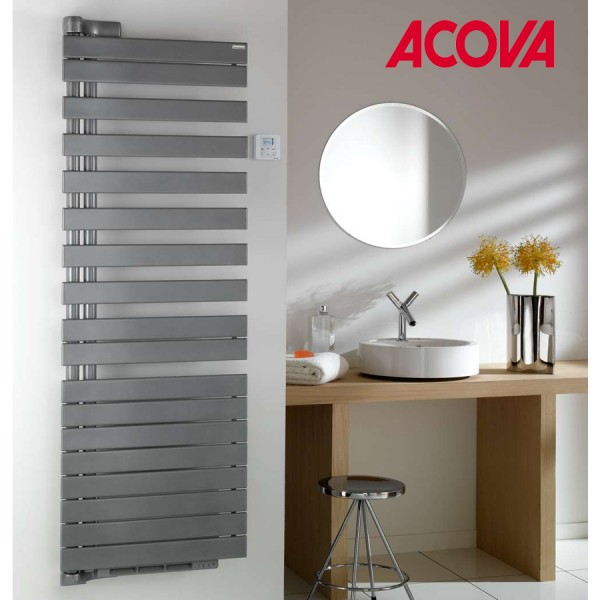 Radiateur sèche-serviettes Ook 750W avec soufflerie design blanc