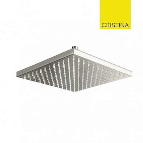 POMME DE DOUCHE CARREE 30X30 LAITON CHROME - CRISTINA ONDYNA PD55751