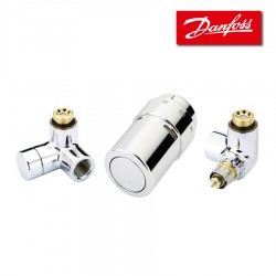 Kit X-TRA droit pour radiateurs ou décors- CHROME - DANFOSS - 013G4003