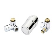 Kit X-TRA droit pour radiateurs ou décors- CHROME - DANFOSS - 013G4003