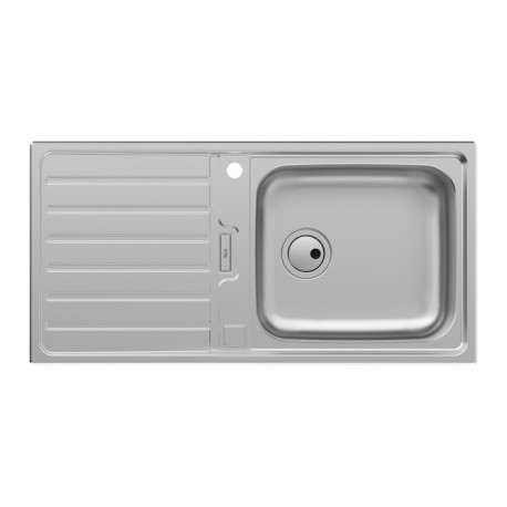 ROCA Siena Evier Inox 1 Bac + Egouttoir 100X50 Cm - A870KC1000