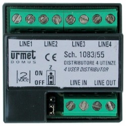 Derivateur video 4s 2voice - URMET 1083/55