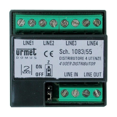 Derivateur video 4s 2voice - URMET 1083/55