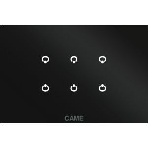 OH/6ITC BK MOD. 6 entr. Sur plaque noire CAME 67600490