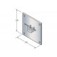Support 100x100mm avec selle Q10 CAME YM0018