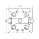 Fixation rapide avec trou en plastique max. 20Nm CAME YM0116
