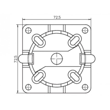 Fixation rapide avec trou en plastique max. 20Nm CAME YM0116