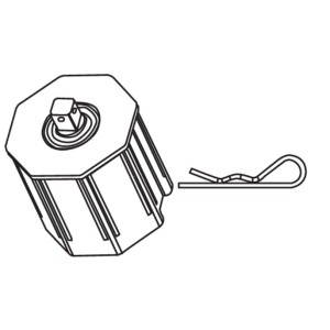 Calotte octogonale 60 pivot Q10 CAME YM0154