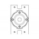 Support rapide en fer avec plaque CAME YM0159