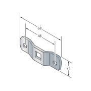 Oméga à entraxe 48mm logement Q10 CAME YM0014