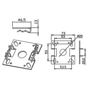 Support mural MO5 max. 30Nm CAME YM0109