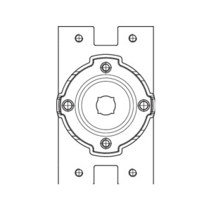 Support rapide en fer avec plaque CAME YM0159