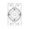 Support rapide en fer avec plaque CAME YM0159