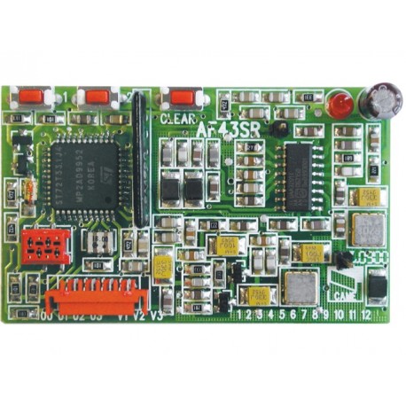 Carte radio fréquence embrochable en 433,92 MHz CAME AF43SR