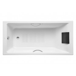 ROCA Belice Baignoire 1750X850 Avec Poignees, Appuie Tete, Fond Antiderapant - A233550000