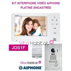 Kit portier Vidéo AIPHONE JOS1F - Ecran 7'' - Platine Encastrée - 130401