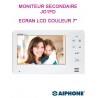 Moniteur secondaire JO1FD pour Kits JOS1V & JOS1F - AIPHONE - 130402