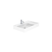 Lavabo square mural avec trop-plein Inspira blanc - ROCA A32752B000